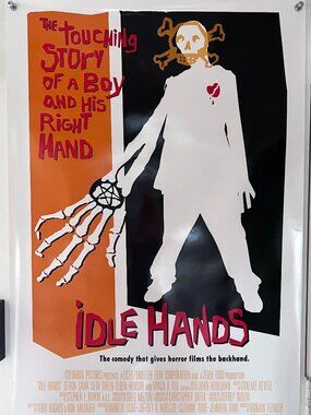 IDLE HANDS (1999) - ORIGINAL DOUBLE SIDED MOVIE POSTER